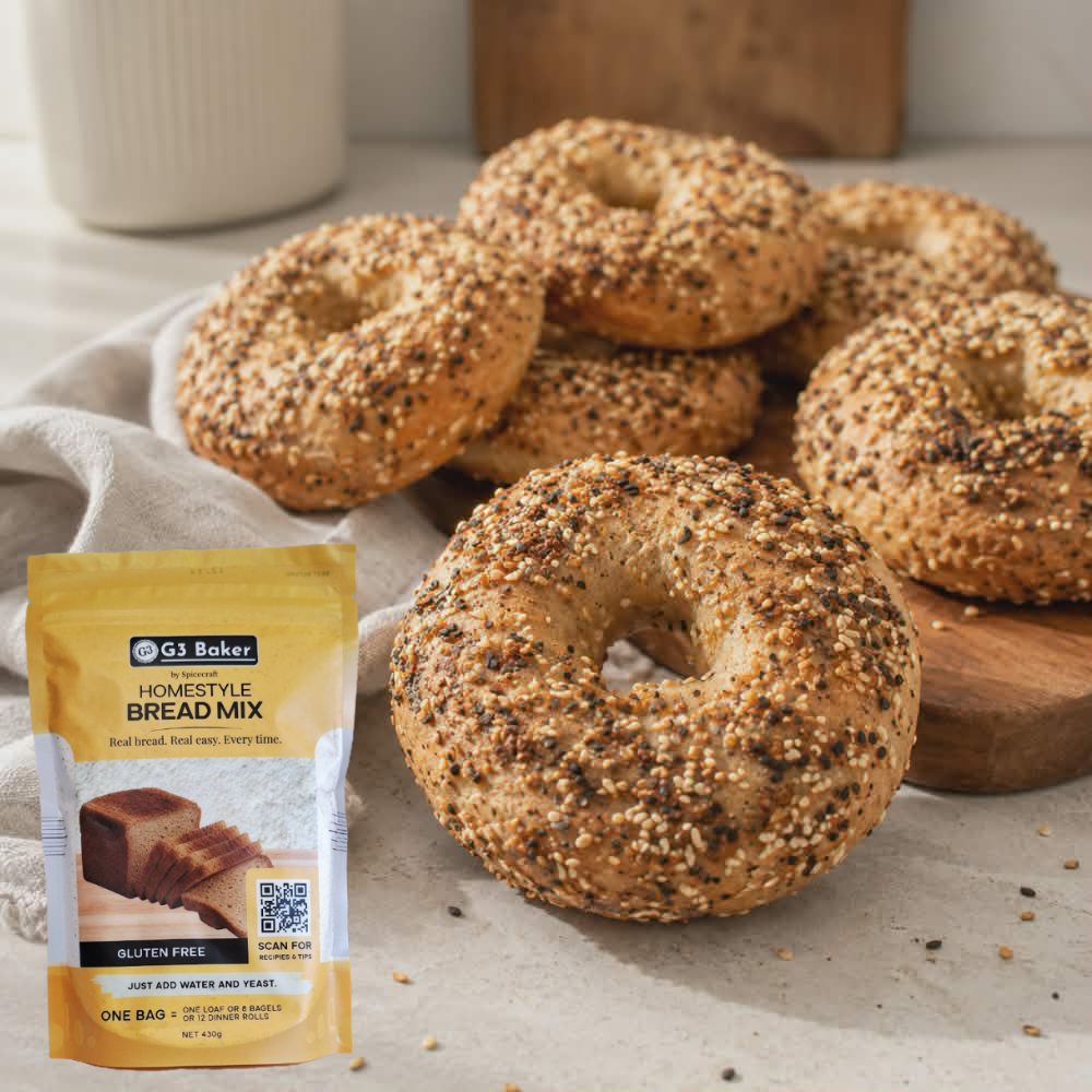 Bagels (Using G3 Baker's Gluten Free Homestyle Bread Mix)