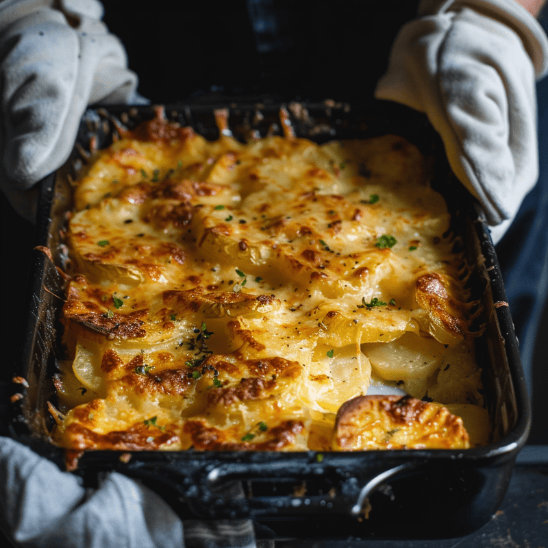 Crackin’ Kiwi Cheesy Potato Bake