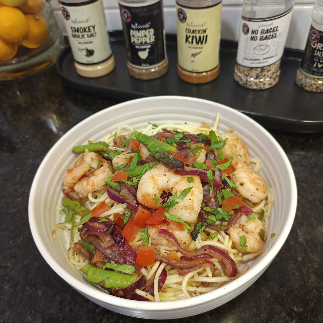 Asparagus & Prawn Pasta