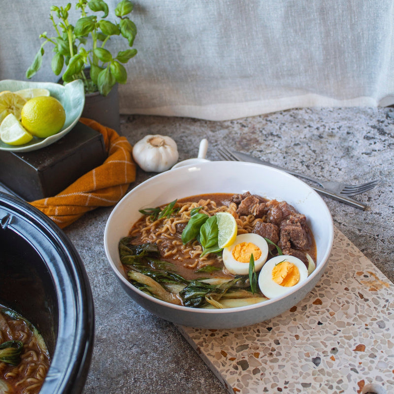 Slow Cooker Beef Ramen 🍜
