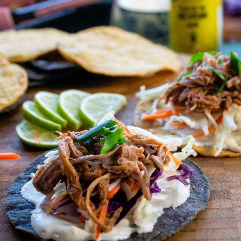 Slow Cooker Pulled Pork Tostadas