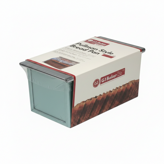 pullman-style bread pan in  packaging on a white background