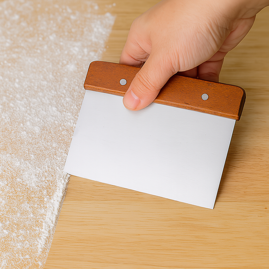 Stainless bench scraper