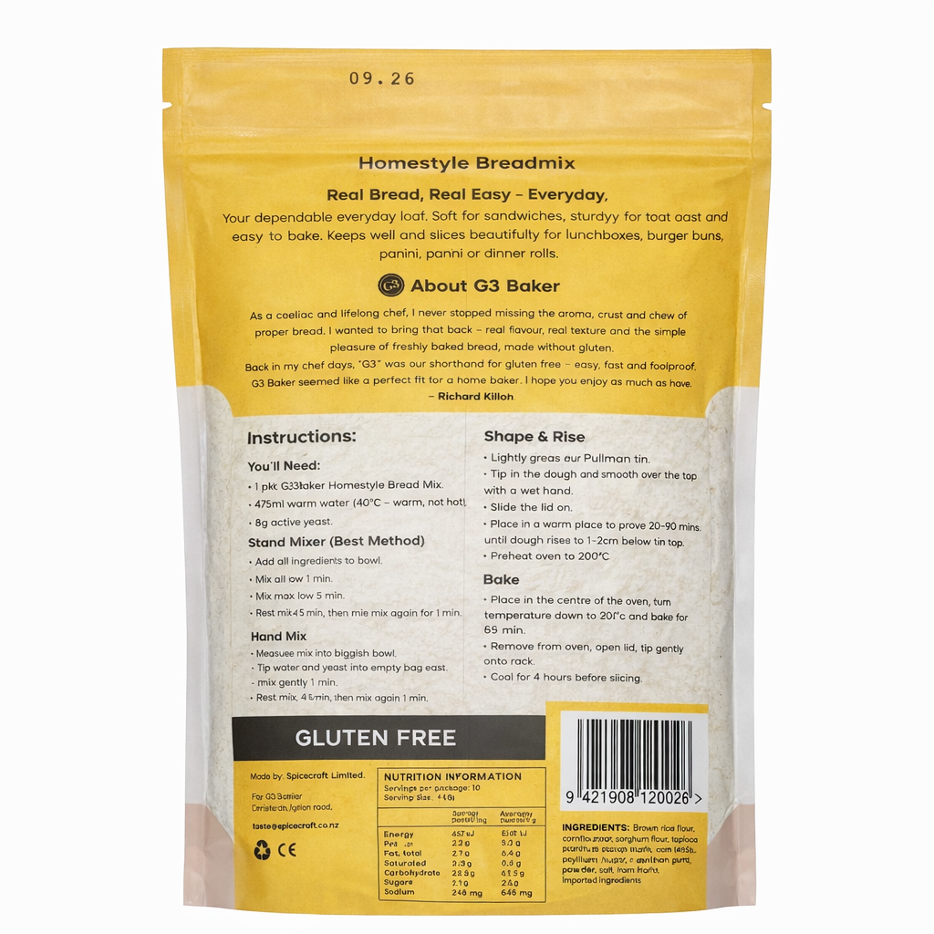 Homestyle Gluten-Free Bread Mix